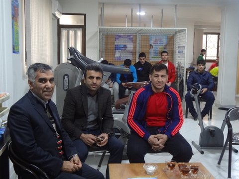 تیم ملی کشتی ترکمنستان درهیات پزشکی مازندران