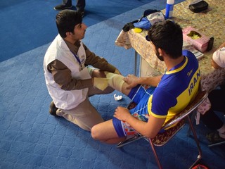 کشتی جام بین المللی یادگار امام (ره) در قم و حضور موثر پزشکی ورزشی 