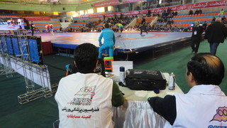 مسابقات بین المللی کشتی جام جهان پهلوان تختی تبریز تحت پوشش خدمات پزشکی ورزشی استان آذر بایجان شرقی قرار گرفت 