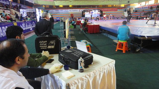 مسابقات بین المللی کشتی جام جهان پهلوان تختی تبریز تحت پوشش خدمات پزشکی ورزشی استان آذر بایجان شرقی قرار گرفت 