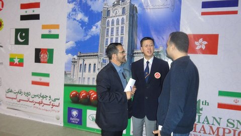 مسئول کمیته داوران کنفدراسیون اسنوکر آسیا : ارایه خدمات پزشکی ورزشی در تبریز خوب بود 