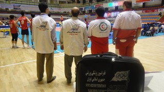مسابقات والیبال قهرمانی نوجوانان آسیا در تبریز تحت پوشش پزشکی قرار گرفت 