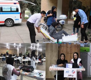پوشش پزشکی چهاردهمین المپیاد ورزشی دانشجویان کشور در شیراز