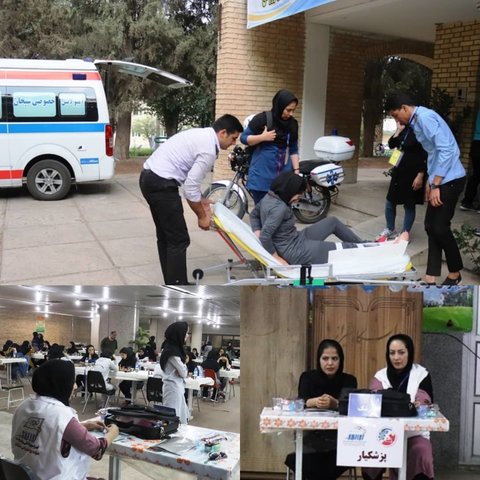 پوشش پزشکی المپیاد ورزشی دانشجویان کشور در شیراز