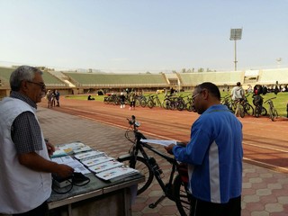 به مناسبت هفته تربیت بدنی، هیأت پزشکی یزد ایستگاه رایگان سلامت برپا کرد