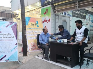 برپایی ایستگاه سلامت سنجی در خوزستان