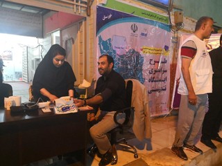 برپایی ایستگاه سلامت سنجی در خوزستان