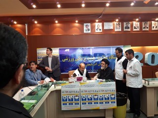 حضور  نماینده محترم ولی فقیه در استان آذربایجان شرقی و امام جمعه تبریز به همراه مدیر کا اداره ورزش و جوانان در ایستگاه سلامت هیات پزشکی ورزشی استان