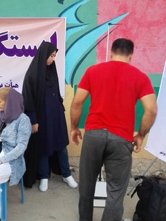 گزارش تصویری/برپایی ایستگاه سلامت و تندرستی در مجموعه ورزشی شهید صدوقی بوشهر