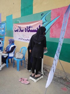 گزارش تصویری/برپایی ایستگاه سلامت و تندرستی در مجموعه ورزشی شهید صدوقی بوشهر