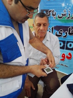 گزارش تصویری/برپایی ایستگاه سلامت و تندرستی در مجموعه ورزشی شهید صدوقی بوشهر