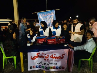 گزارش تصویری/برپایی ایستگاه سلامت و تندرستی در دشتستان