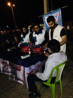 گزارش تصویری/برپایی ایستگاه سلامت و تندرستی در دشتستان