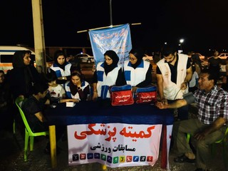 گزارش تصویری/برپایی ایستگاه سلامت و تندرستی در دشتستان