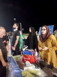 گزارش تصویری/برپایی ایستگاه سلامت و تندرستی رایگان در کنار ساحل نیلگون همیشه خلیج فارس بوشهر