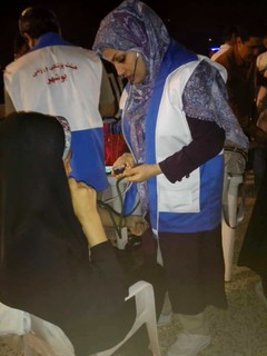 گزارش تصویری/برپایی ایستگاه سلامت و تندرستی رایگان در کنار ساحل نیلگون همیشه خلیج فارس بوشهر