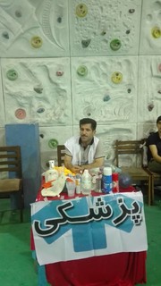 گزارش تصویری/پوشش پزشکی مسابقات سالنی سنگ نوردی انتخابی استان ویژه آقایان و بانوان