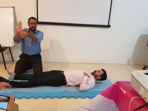 پایان دوره آموزشی ماساژ ورزشی در خوزستان