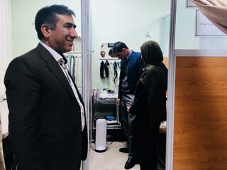 بازدید دکترنوروزی از کلینیک فیزیوتراپی و هیأت پزشکی کرمان