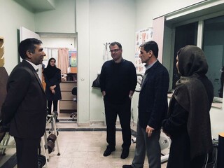 بازدید دکترنوروزی از کلینیک فیزیوتراپی و هیأت پزشکی کرمان