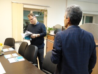 بازدید دکترنوروزی از کلینیک فیزیوتراپی و هیأت پزشکی کرمان