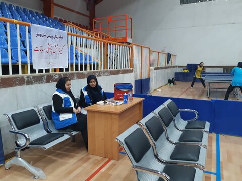 پوشش پزشکی ورزشی مسابقات تنیس تور ایرانی