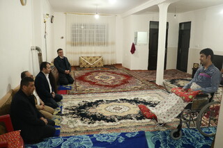 حضور دبیر فدراسیون در منزل حسین اسماعیلی ژیمناستیک کار خویی