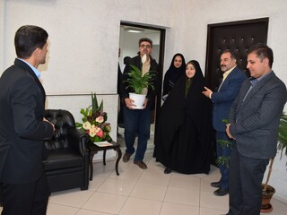 دیدار رئیس هیئت و اعضای هیئت پزشکی ورزشی با مدیرکل ورزش و جوانان استان قم