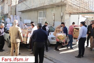 حضور پزشکی ورزشی در محل آسیب دیده از سیل در شیراز