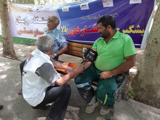 ایستگاه رایگان سلامت هیأت پزشکی ورزشی یزد