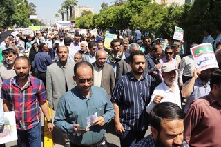 حضور هیات فارس در راهپیمایی روز قدس