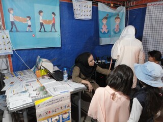 غرفه هیأت پزشکی ورزشی کرمان در نمایشگاه کودک
