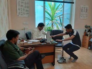 دختران کنگ فو کار و پسران فوتبالیست المپیاد استعدادهای برتر مورد معاینات کارت سلامت قرار گرفتند.