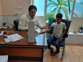 دختران کنگ فو کار و پسران فوتبالیست المپیاد استعدادهای برتر مورد معاینات کارت سلامت قرار گرفتند.