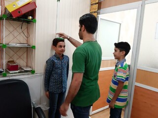 دختران کنگ فو کار و پسران فوتبالیست المپیاد استعدادهای برتر مورد معاینات کارت سلامت قرار گرفتند.