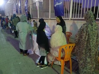 برپایی ایستگاه رایگان تندرستی در بندرعباس