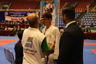 پوشش پزشکی پانزدهمین دوره مسابقات بین المللی کاراته در ارومیه