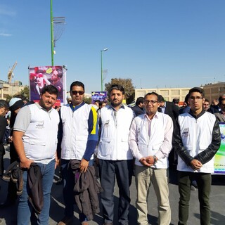 حضور هیات پزشکی ورزشی استان اصفهان در راهپیمایی ۱۳ آبان