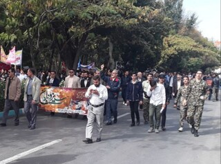 حضور هیات پزشکی ورزشی استان اصفهان در راهپیمایی ۱۳ آبان