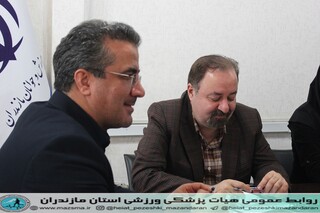 / گزارش تصویری نشست رئیس و نایب رویس هیات پزشکی ورزشی استان با معاونین اداره کل ورزش و جوانان استان مازندران / جهت استفاده هیات پزشکی از پایگاه قهرمانیاداره کل ورزش و جوانان