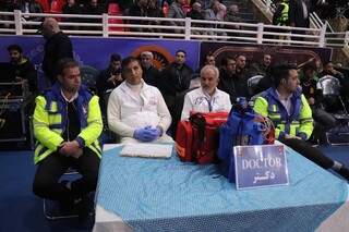 پوشش پزشکی مسابقات بین المللی کشتی فرنگی در شیراز