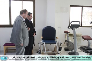 /حضور حاج حبیب حسین زادگان ،مدیر کل محترم اداره ورزش و جوانان مازندران در هیات پزشکی ورزشی و بازدید از کلینیک هیات پزشکی ورزشی استان مازندران/