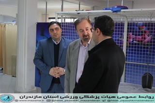 /حضور حاج حبیب حسین زادگان ،مدیر کل محترم اداره ورزش و جوانان مازندران در هیات پزشکی ورزشی و بازدید از کلینیک هیات پزشکی ورزشی استان مازندران/