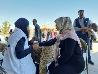 غرفه هیات پزشکی ورزشی یزد درجشنواره بزرگ ورزشی با شعار شادابی و نشاط با ورزش