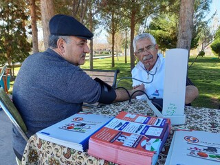 غرفه هیات پزشکی ورزشی یزد درجشنواره بزرگ ورزشی با شعار شادابی و نشاط با ورزش