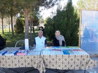 غرفه هیات پزشکی ورزشی یزد درجشنواره بزرگ ورزشی با شعار شادابی و نشاط با ورزش