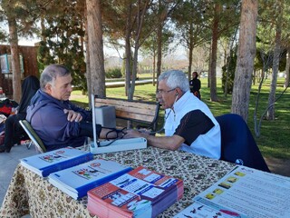 غرفه هیات پزشکی ورزشی یزد درجشنواره بزرگ ورزشی با شعار شادابی و نشاط با ورزش