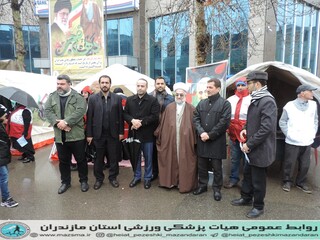 /گزارش تصویری / حضور کادر پزشکی هیات پزشکی ورزشی استان مازندران در راهپیمایی 22 بهمن 98 جهت پوشش پزشکی و ویزیت رایگان