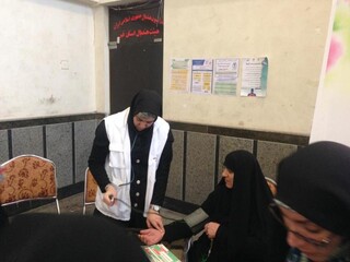 برپایی ایستگاه سلامت در مراسم جشن میلاد حضرت فاطمه (س) ویژه بانوان