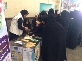 برپایی ایستگاه سلامت در مراسم جشن میلاد حضرت فاطمه (س) ویژه بانوان